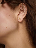 TUTTI star stud earrings H0.80cm - British product