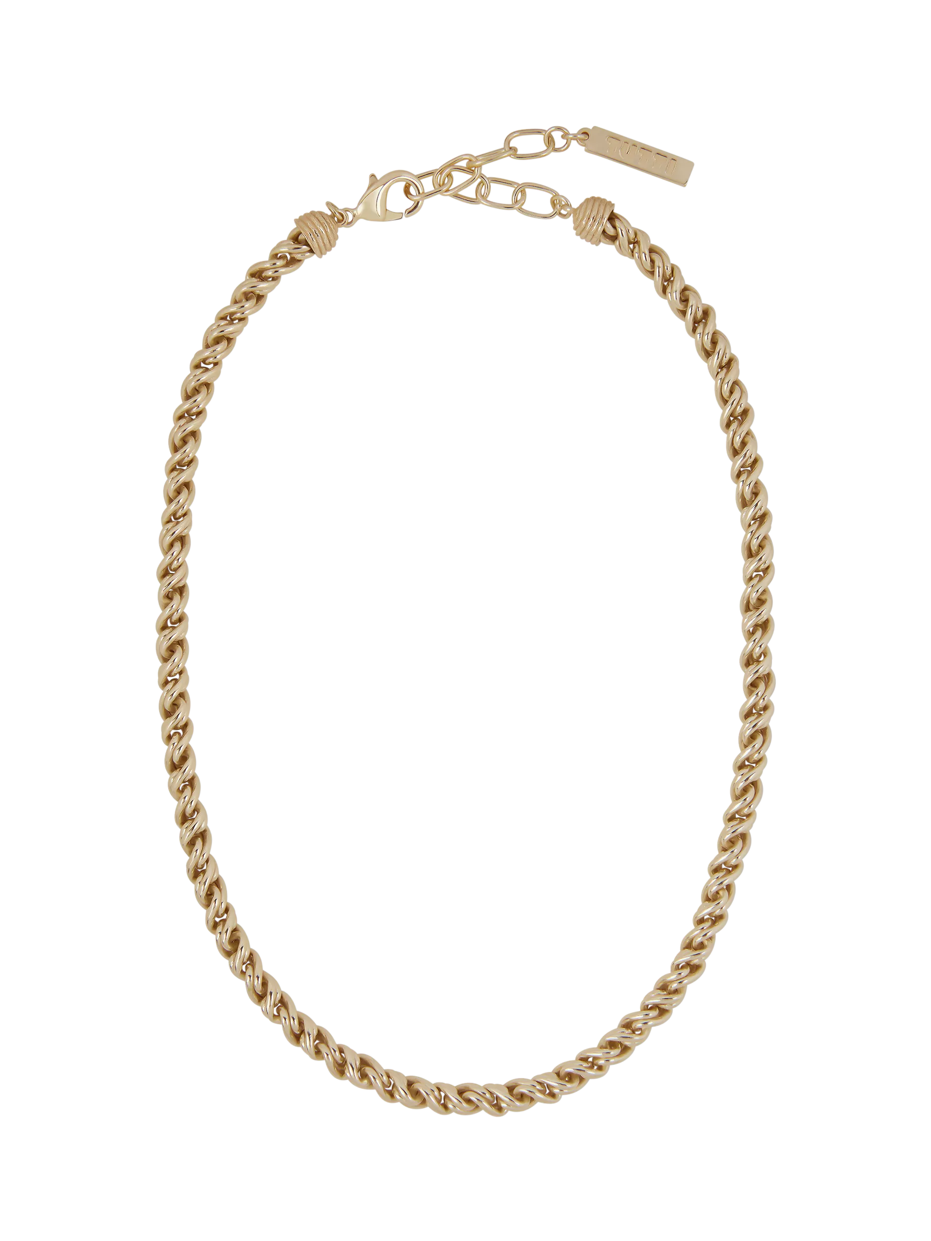 TUTTI Tide rope chain necklace 39cm, imported from the UK