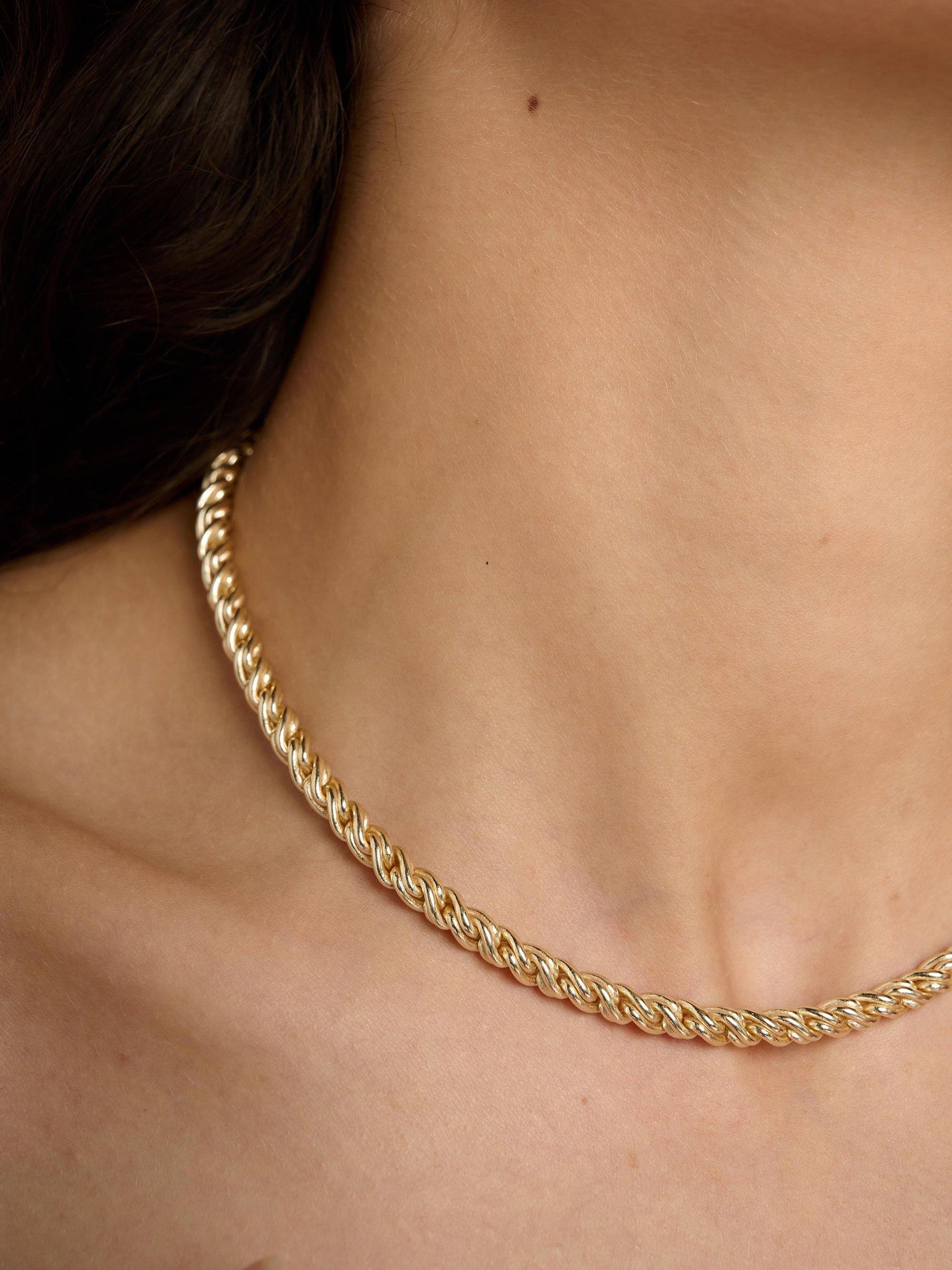 TUTTI Tide rope chain necklace 39cm, imported from the UK