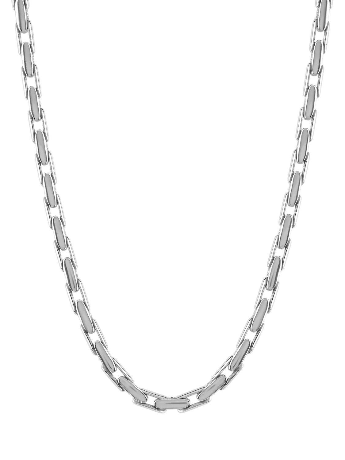 TUTTI Refine textured silver necklace, UK version