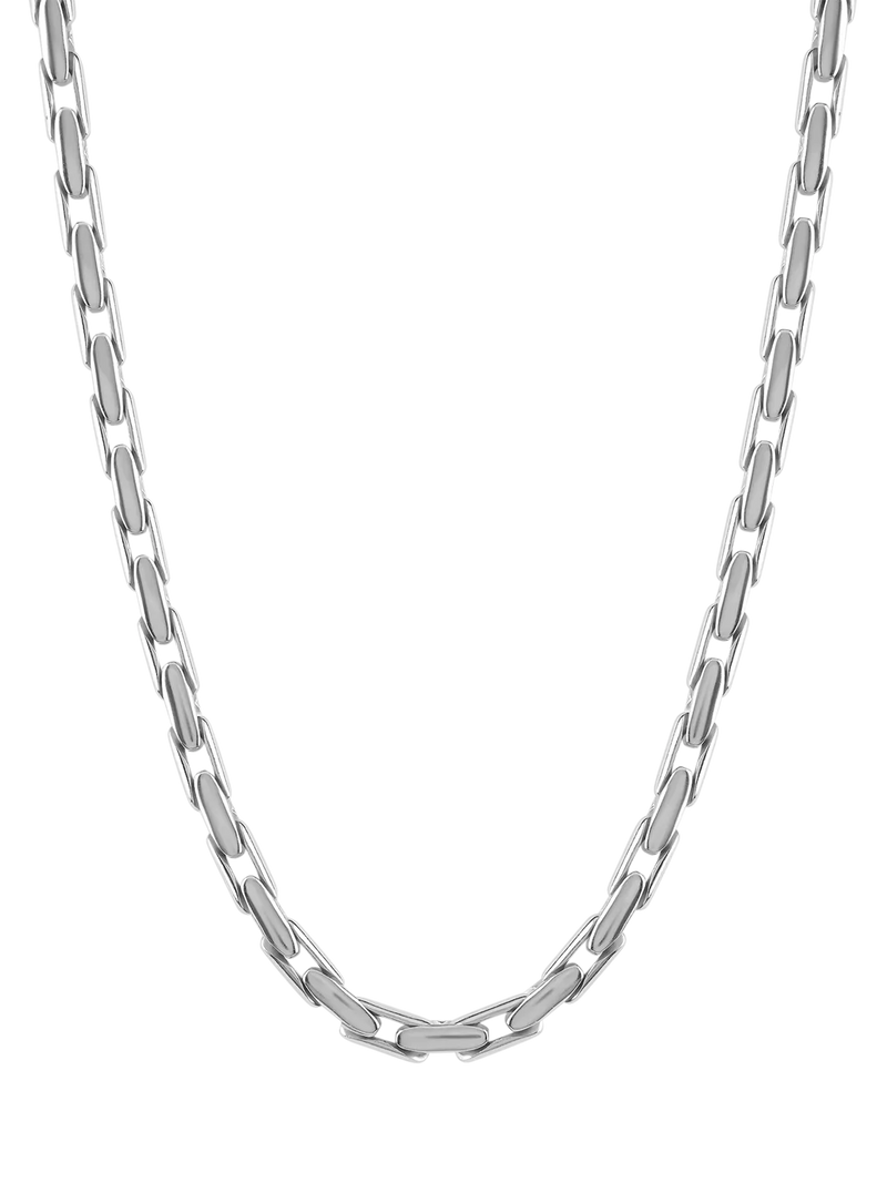 TUTTI Refine textured silver necklace, UK version