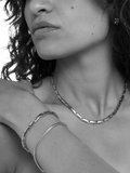 TUTTI Refine textured silver necklace, UK version