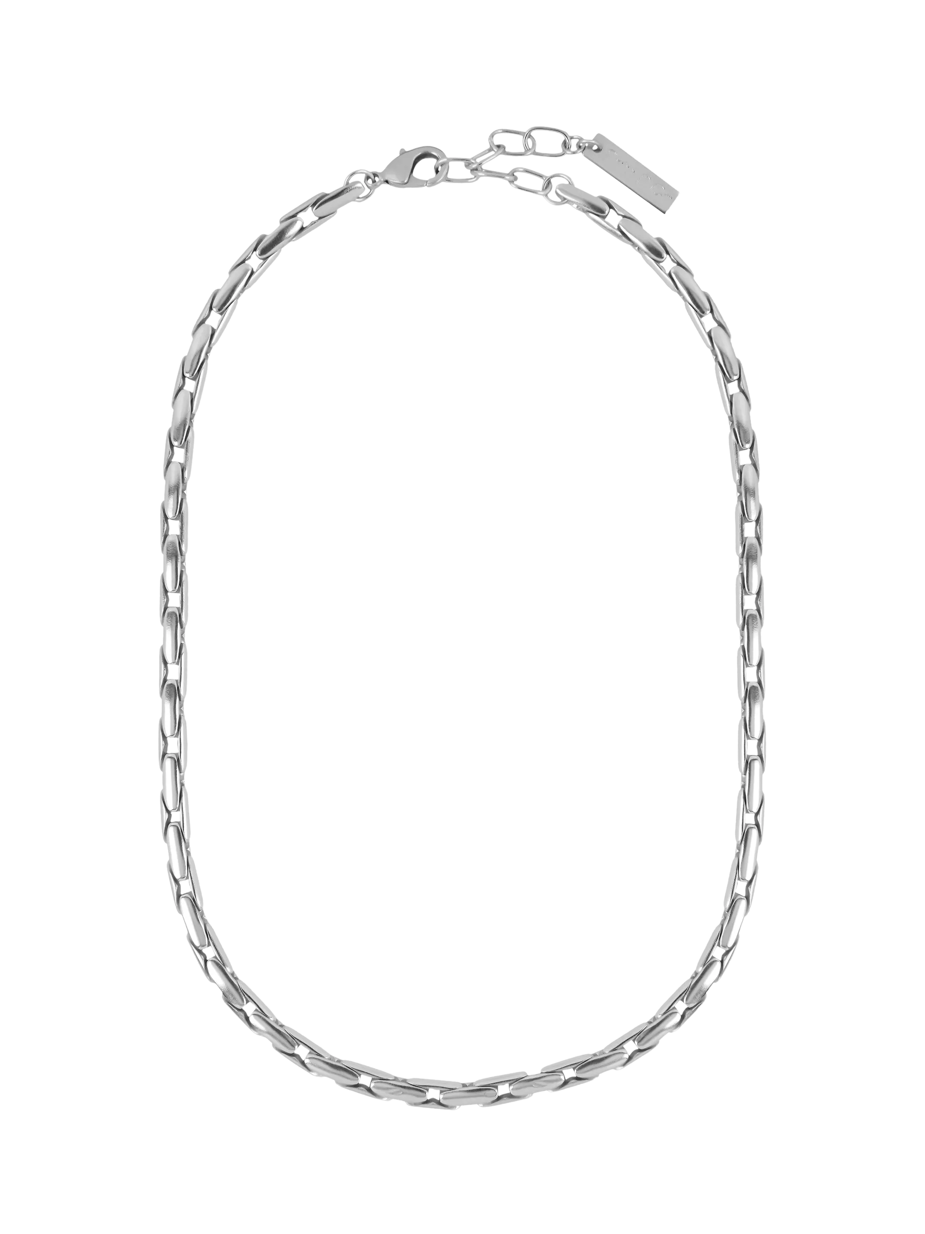 TUTTI Refine textured silver necklace, UK version