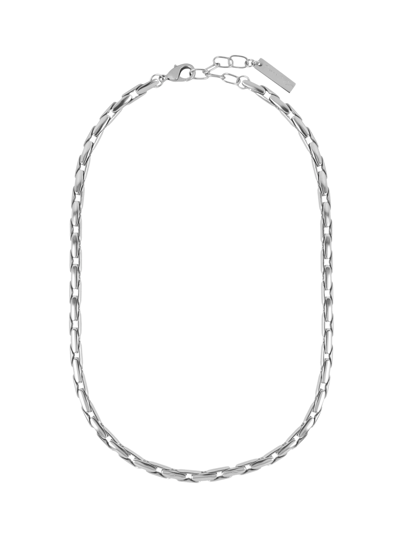 TUTTI Refine textured silver necklace, UK version
