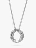 TUTTI Ember double chain necklace in silver, UK version
