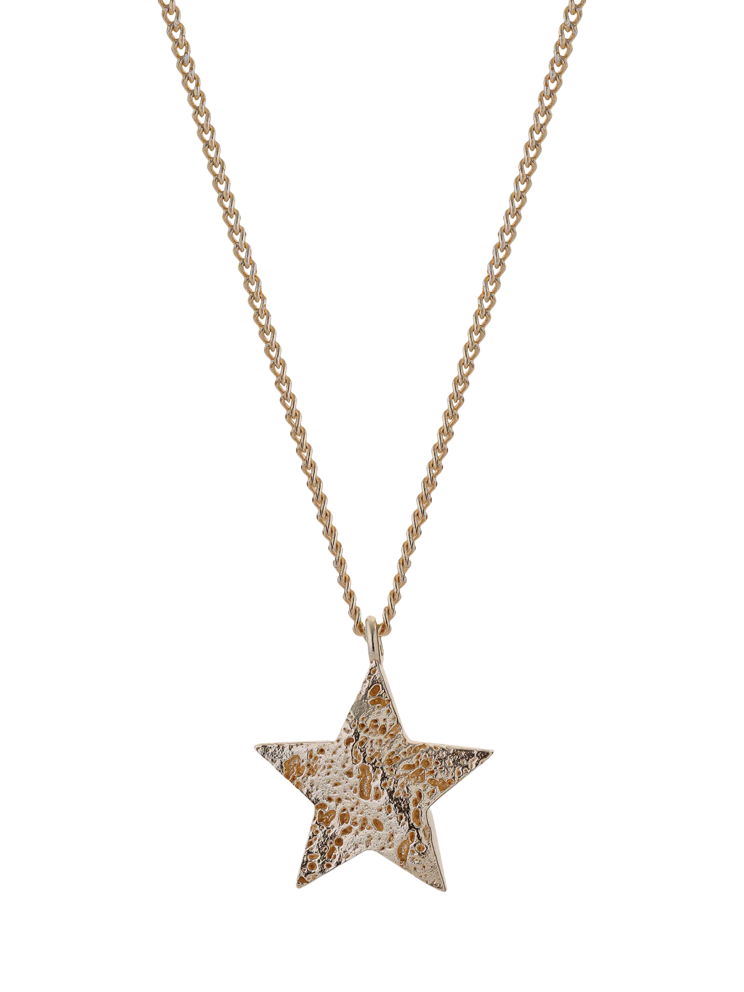 TUTTI Cosma star pendant necklace gold-plated sterling silver, imported from the UK