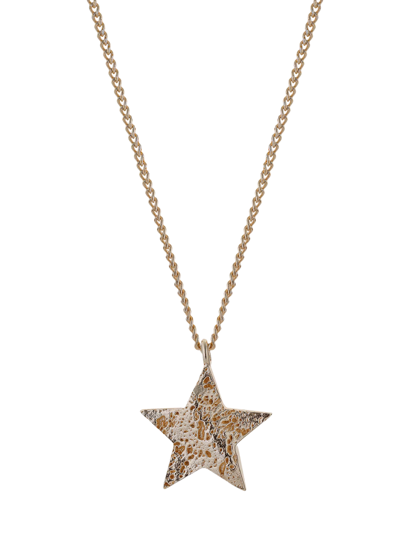 TUTTI Cosma star pendant necklace gold-plated sterling silver, imported from the UK