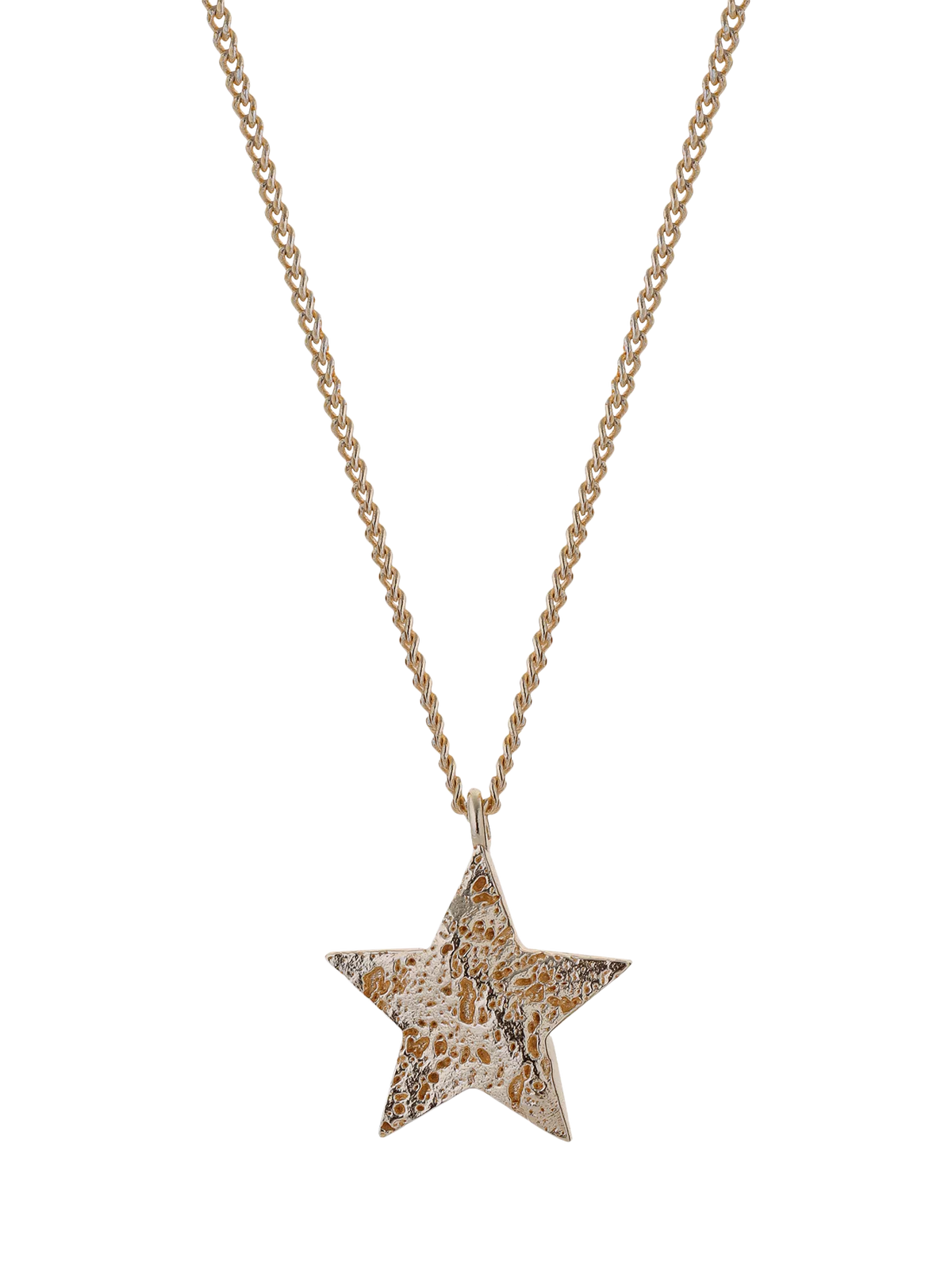 TUTTI Cosma star pendant necklace gold-plated sterling silver, imported from the UK