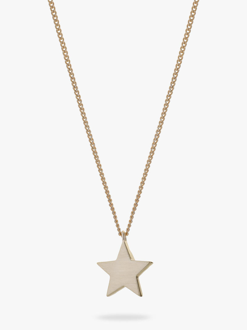 TUTTI Cosma star pendant necklace gold-plated sterling silver, imported from the UK