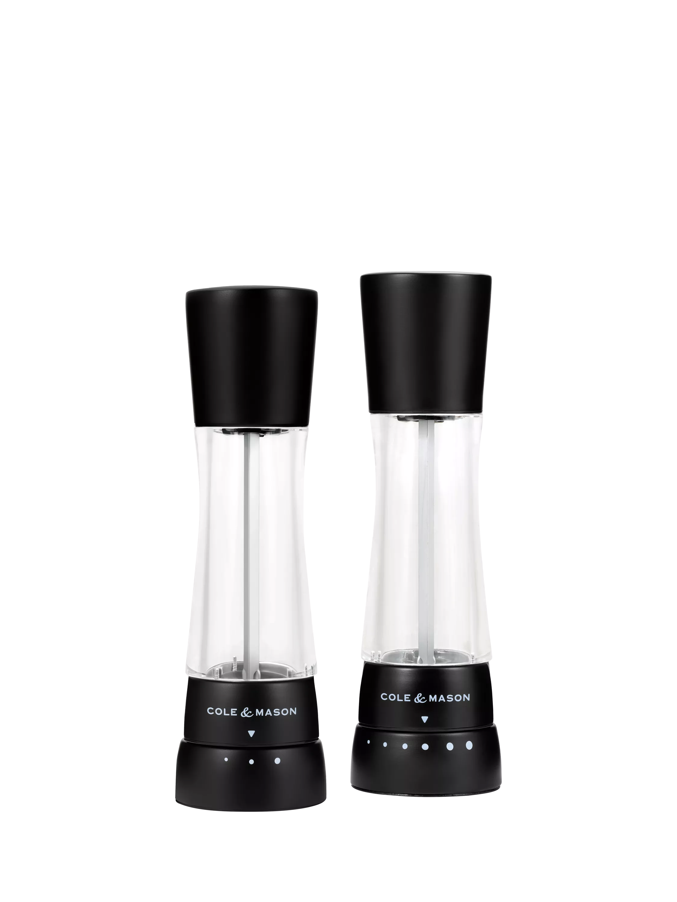 Cole & Mason Derwent salt and pepper mill set matt black - British product