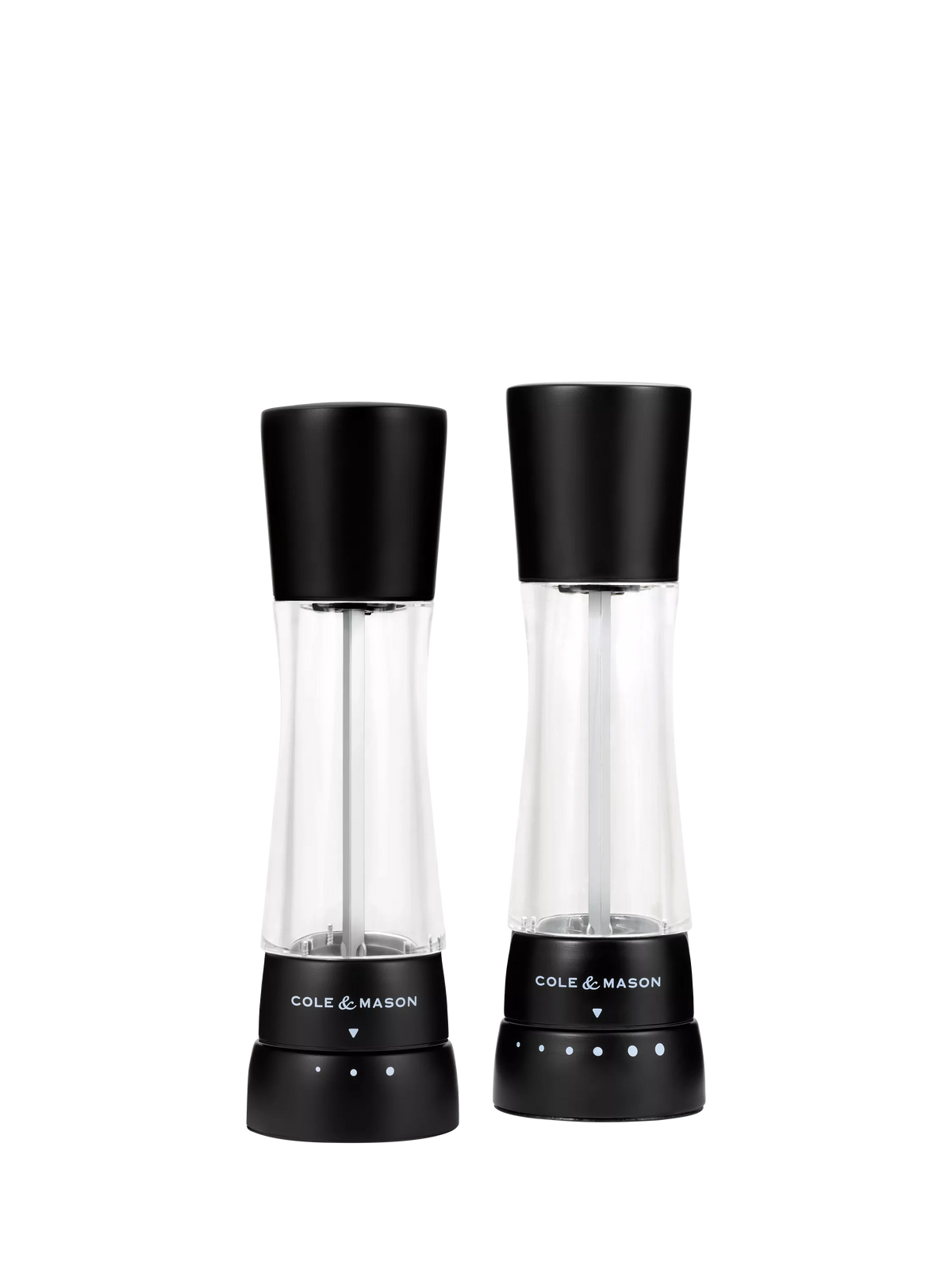Cole & Mason Derwent salt and pepper mill set matt black - British product
