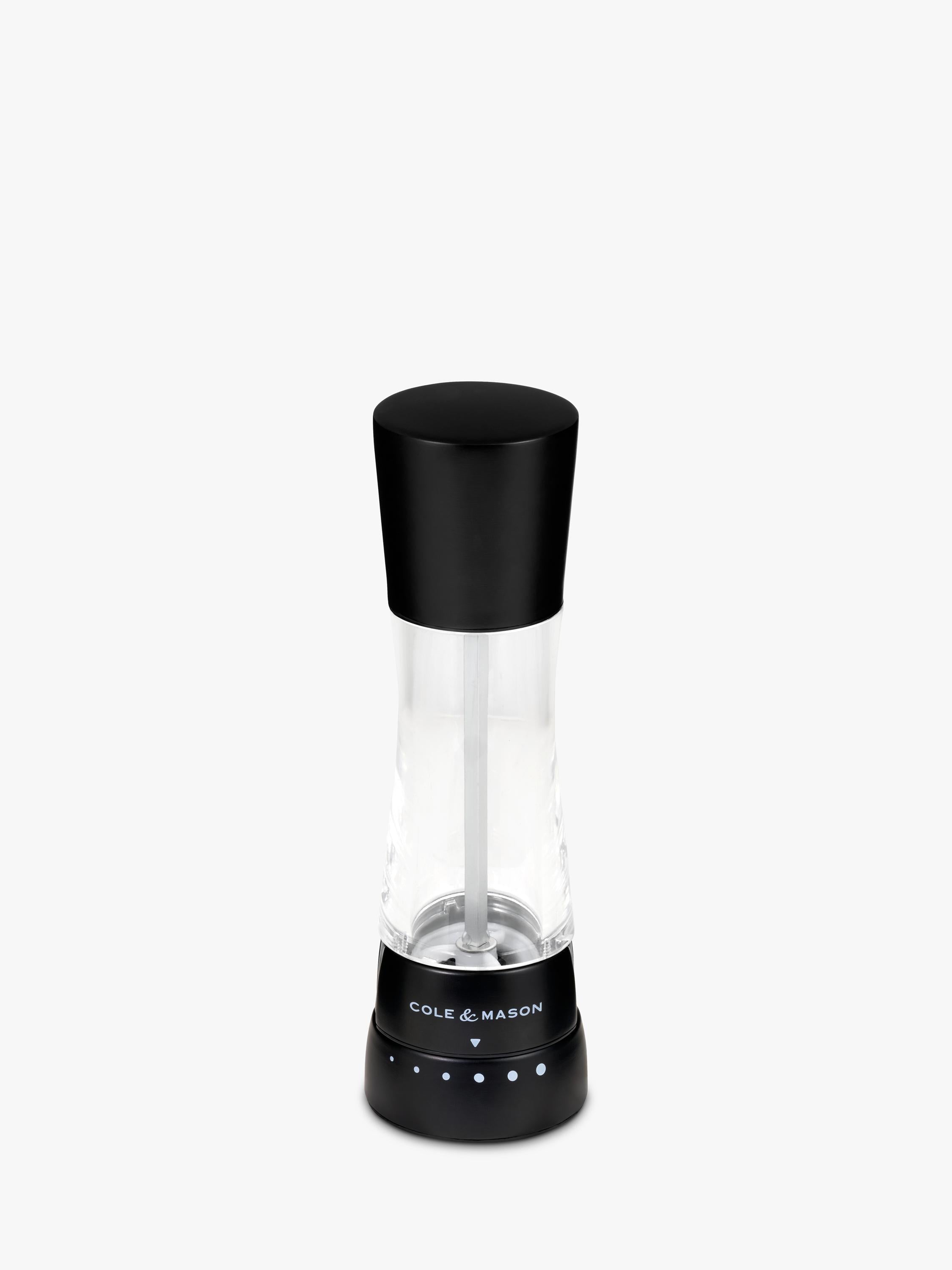 Cole & Mason Derwent salt and pepper mill set matt black - British product