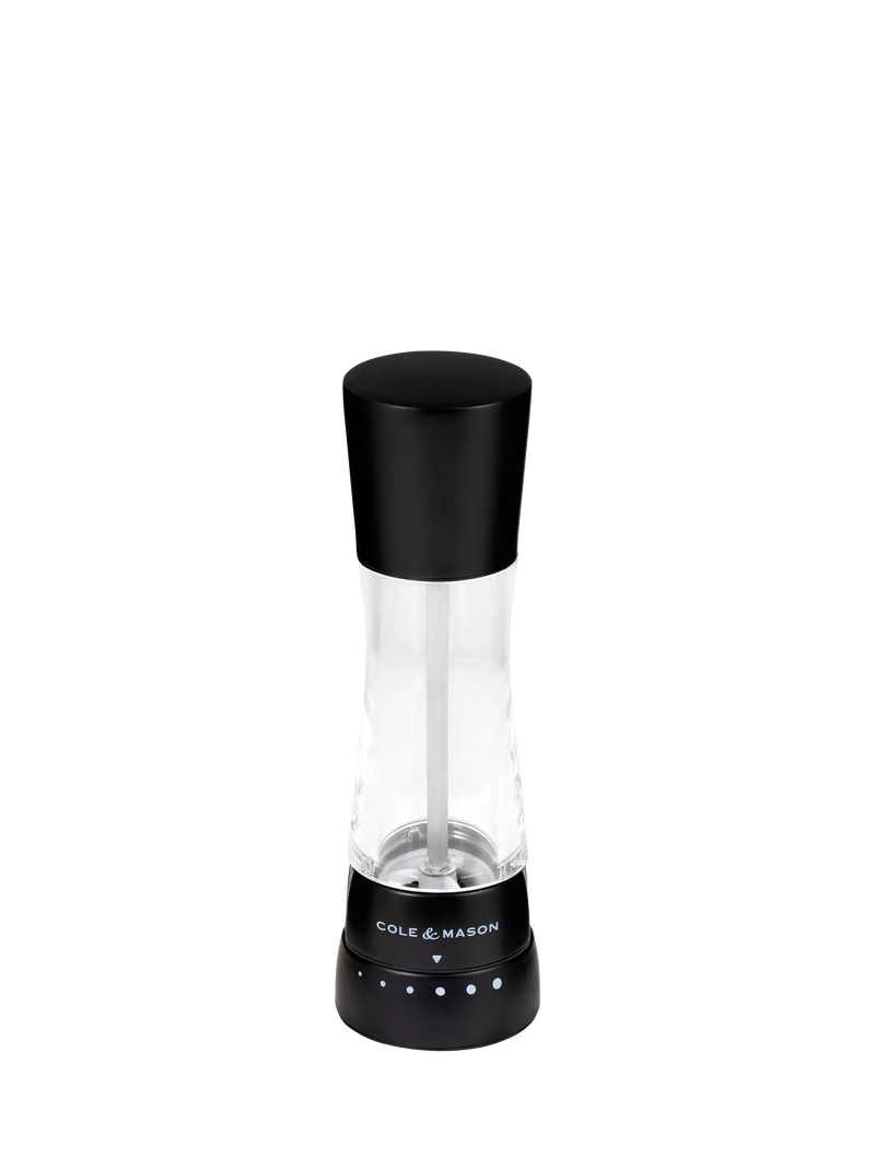 Cole & Mason Derwent salt and pepper mill set matt black - British product