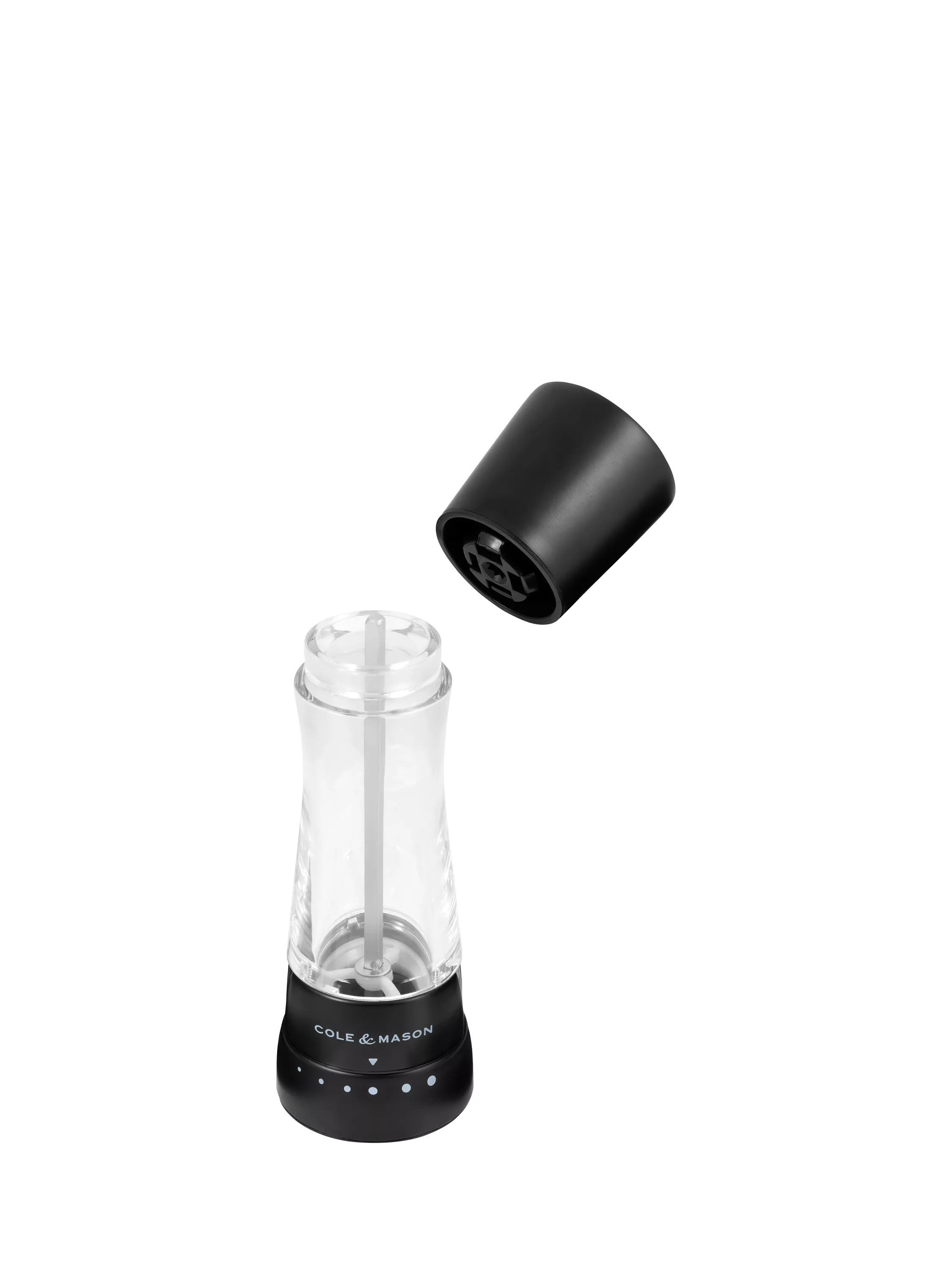 Cole & Mason Derwent salt and pepper mill set matt black - British product