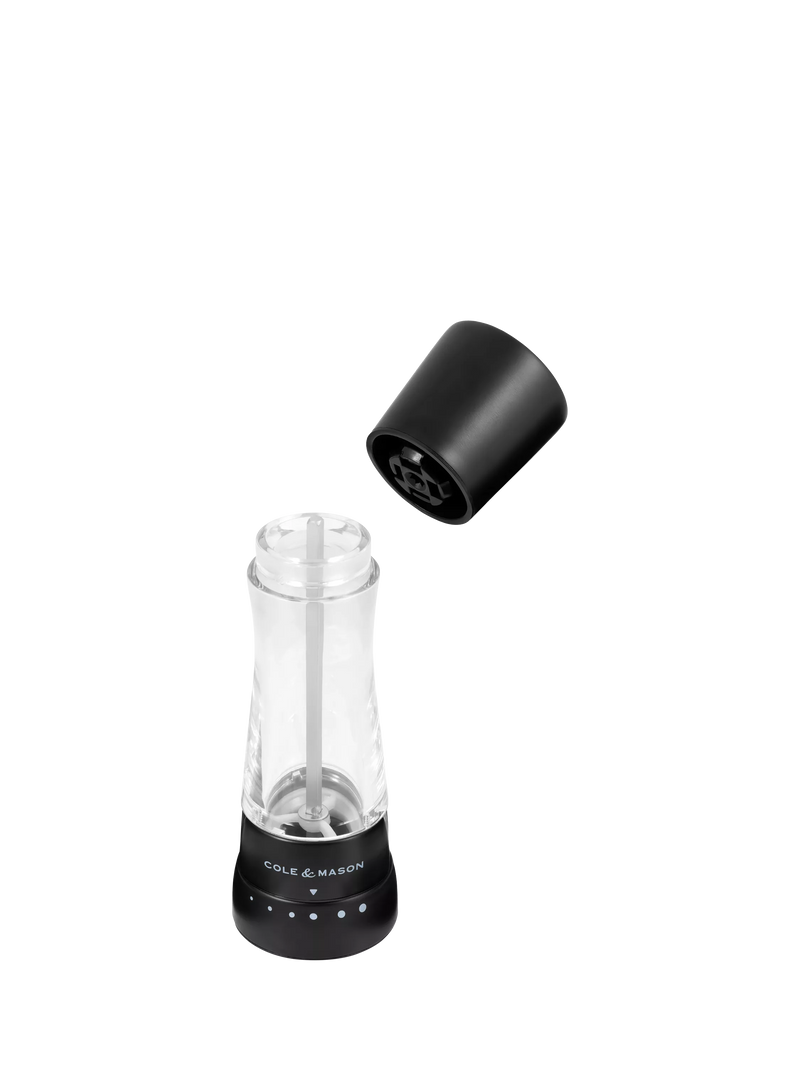 Cole & Mason Derwent salt and pepper mill set matt black - British product