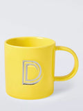 John Lewis Embossed Alphabet Fine China Mug 320ml
