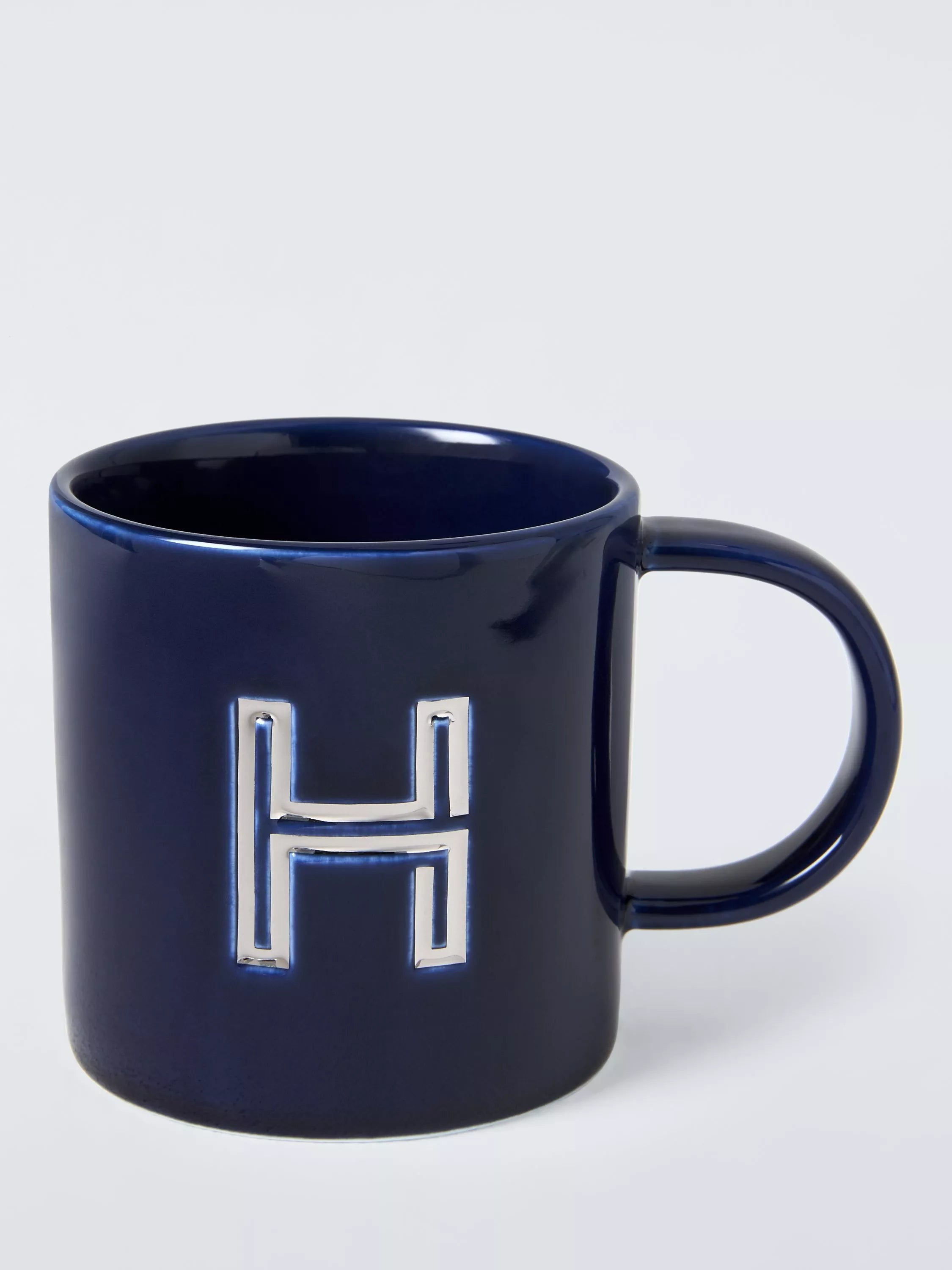John Lewis Embossed Alphabet Fine China Mug 320ml