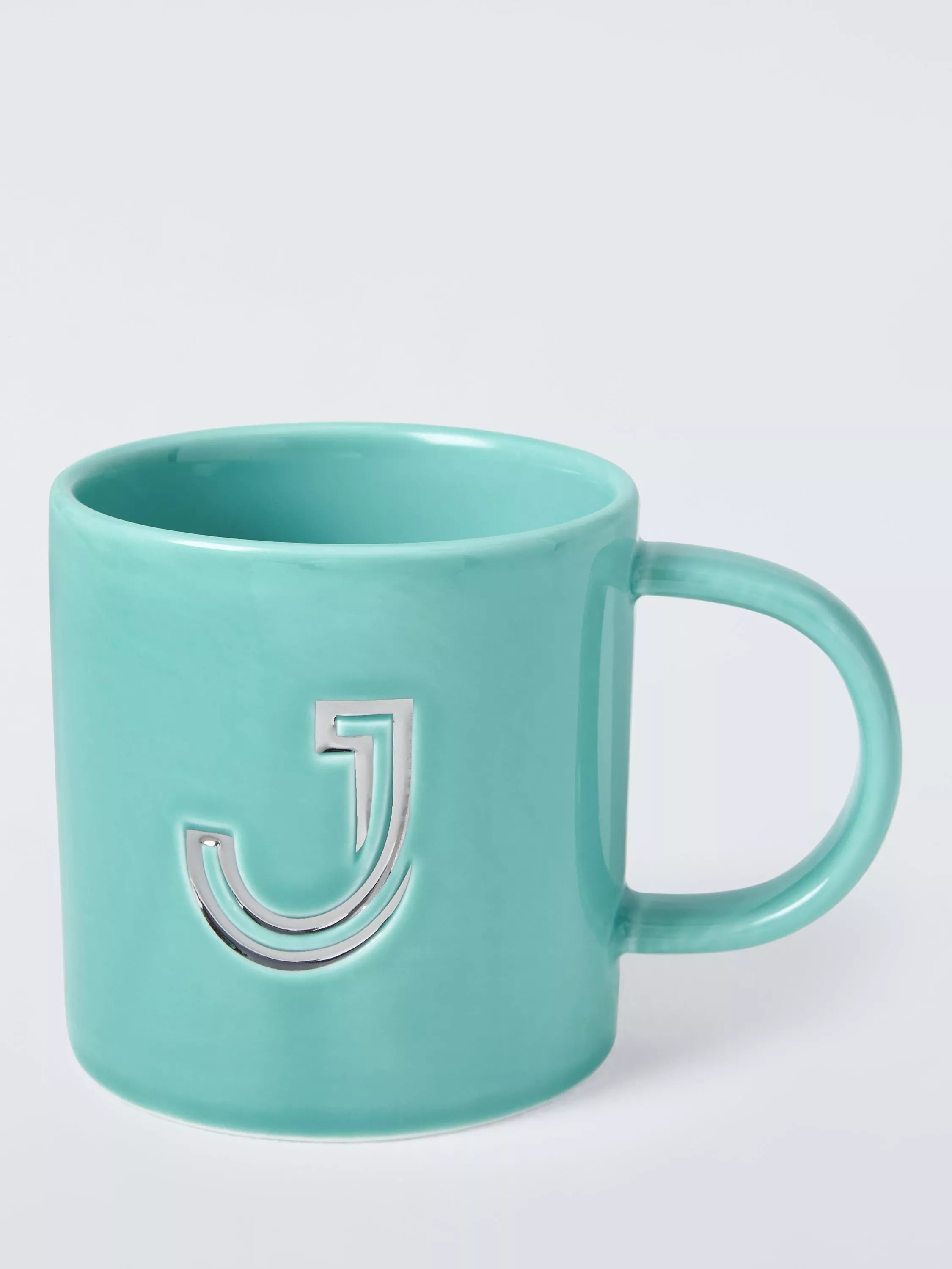 John Lewis Embossed Alphabet Fine China Mug 320ml