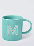 John Lewis Embossed Alphabet Fine China Mug 320ml