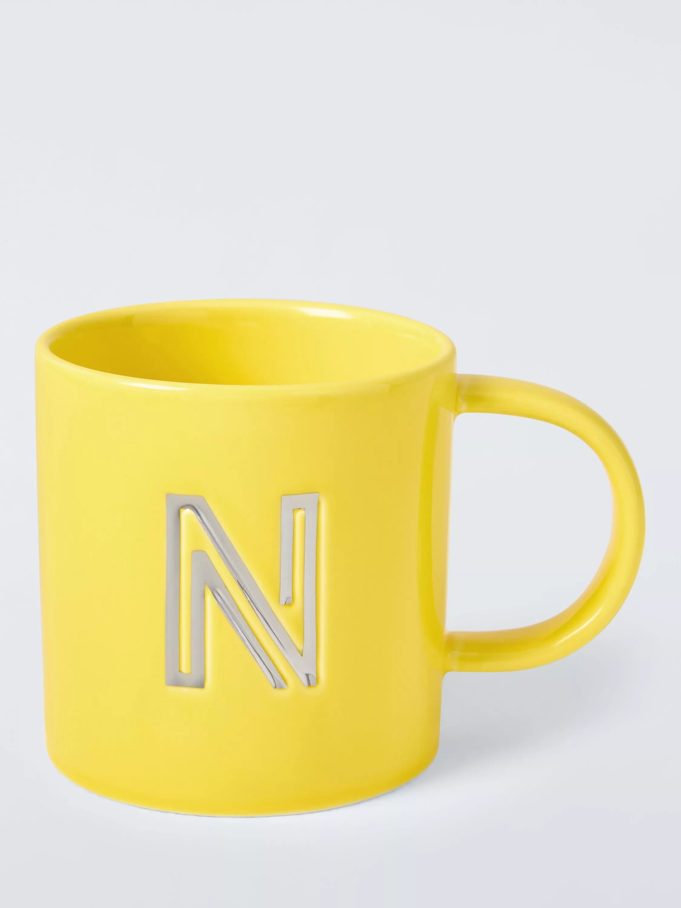 John Lewis Embossed Alphabet Fine China Mug 320ml