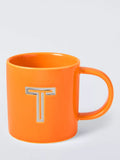 John Lewis Embossed Alphabet Fine China Mug 320ml