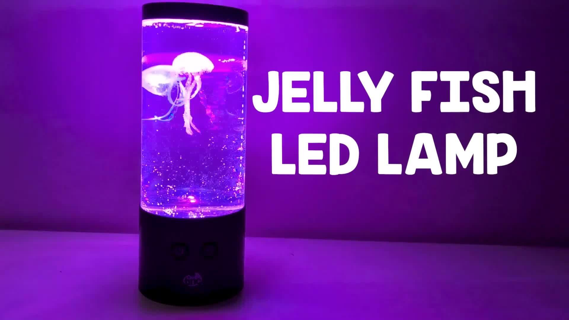 Tinc Jellyfish Lamp Multi with floating jellyfish, UK version