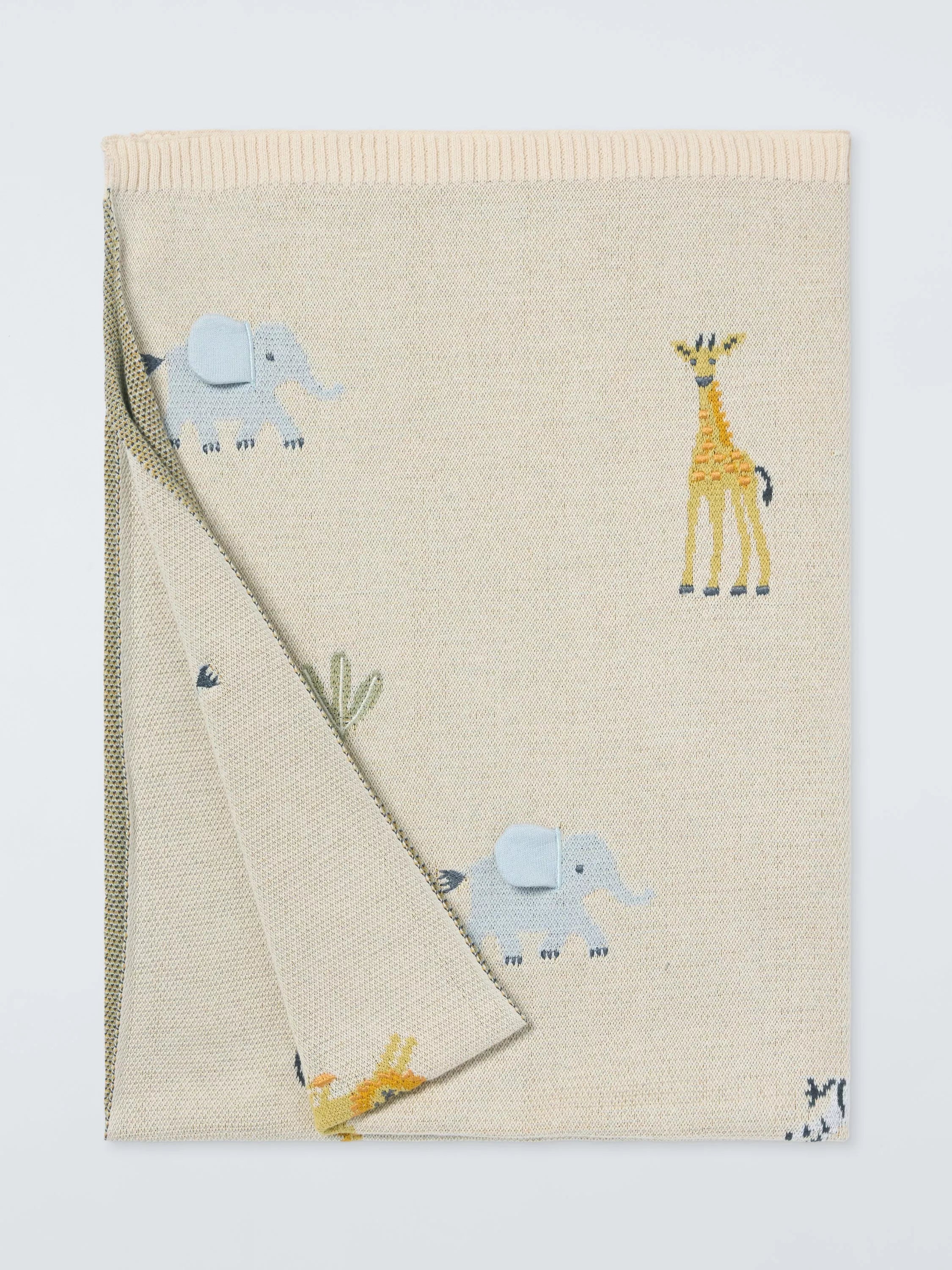 John Lewis Eden Safari Blanket, Natural