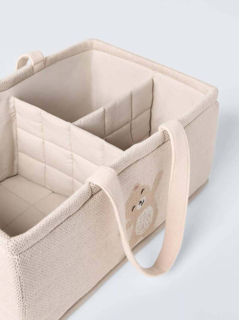 John Lewis Daydream Bear nappy caddy in brown, UK version