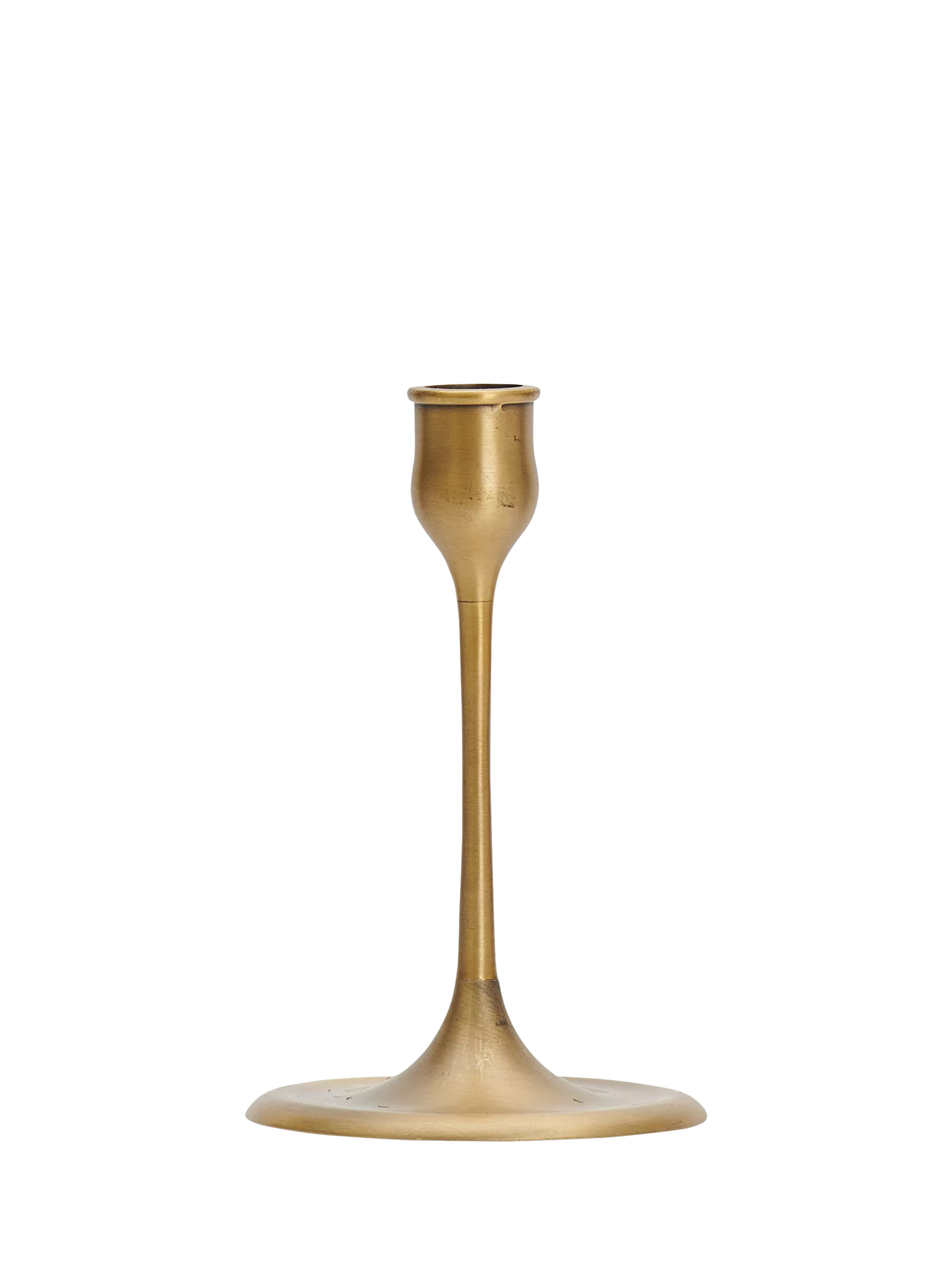 Neptune brass candlestick H14cm, imported from the UK