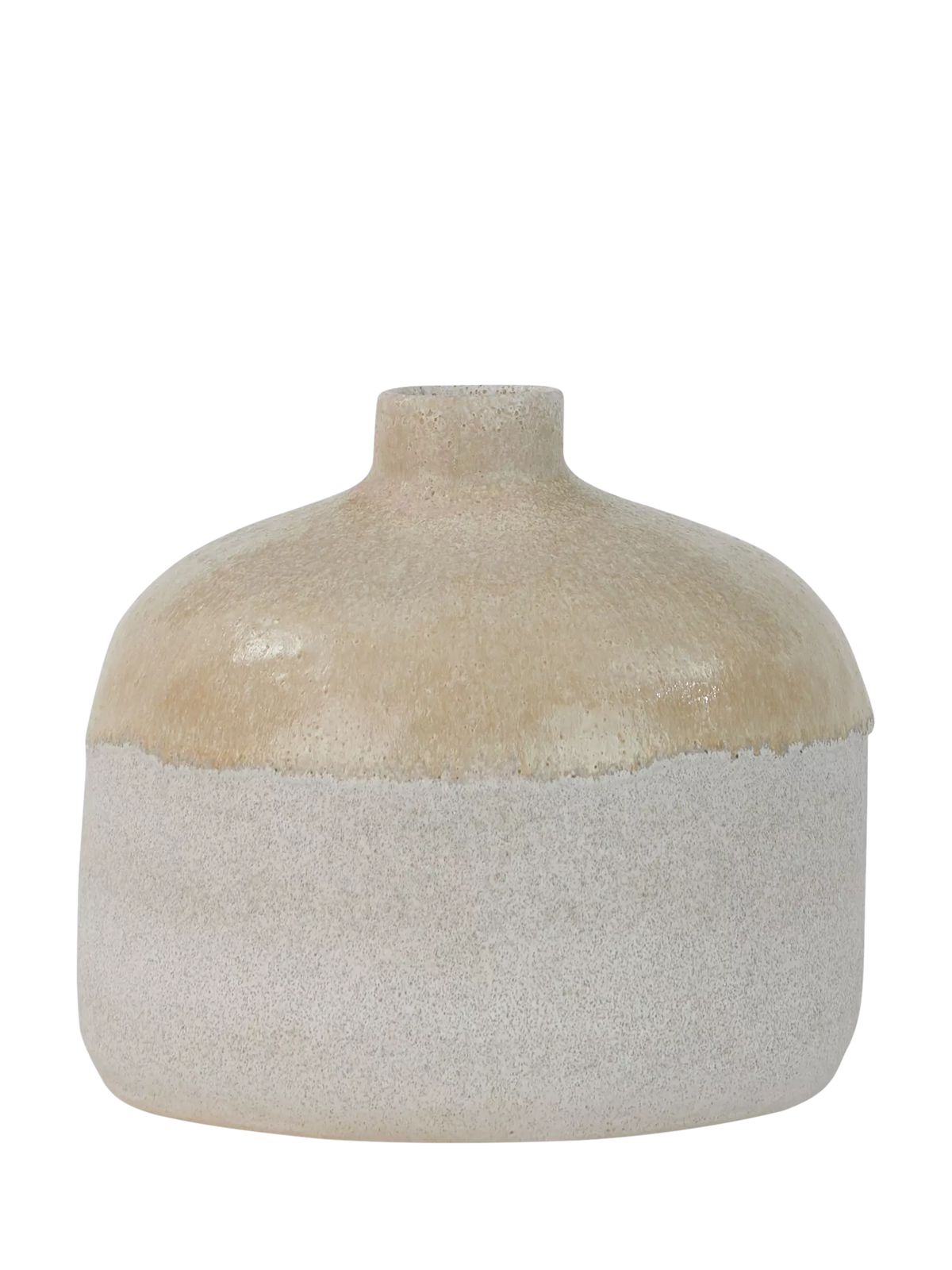 Neptune stoneware bud vase off white H18cm, UK version