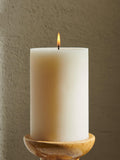 Neptune unscented wax pillar candle 1kg Calico - British product