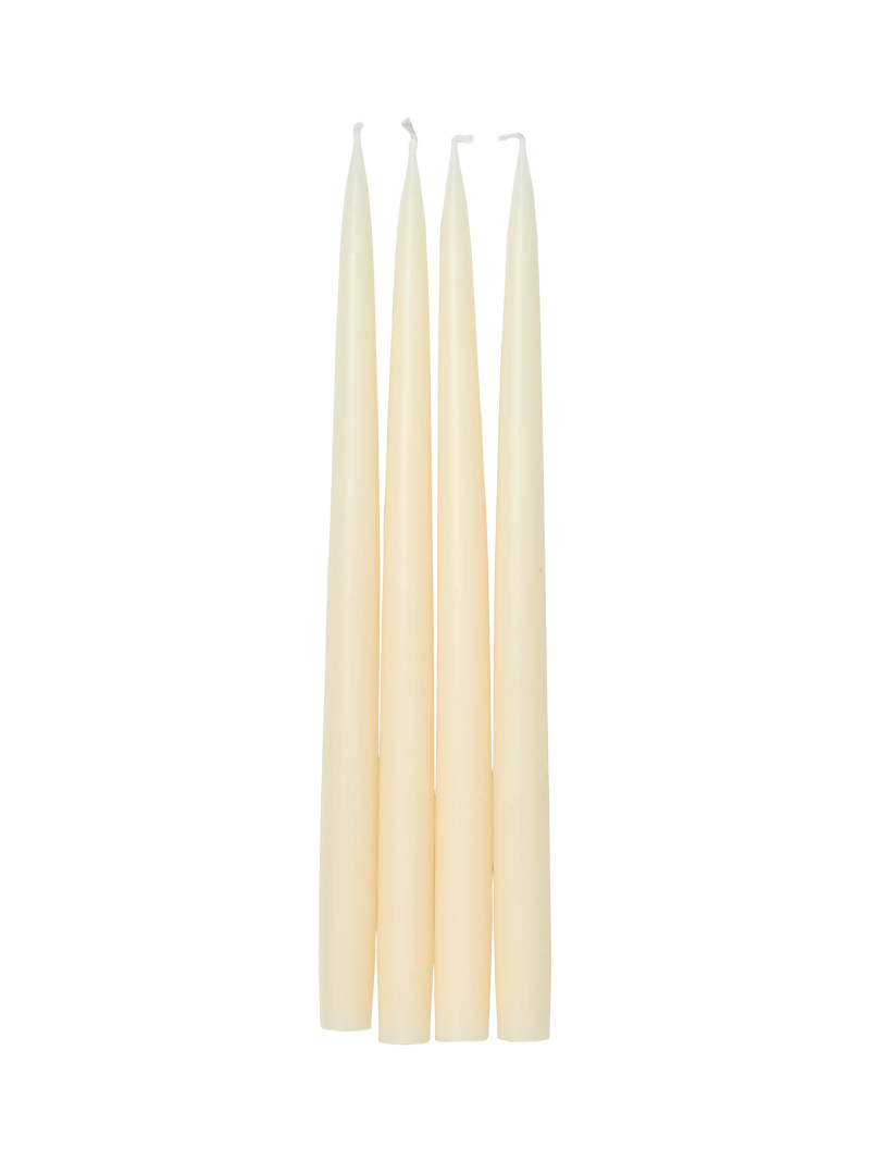Neptune Nightingale Tapered Dinner Candles, Pack of 4, Calico