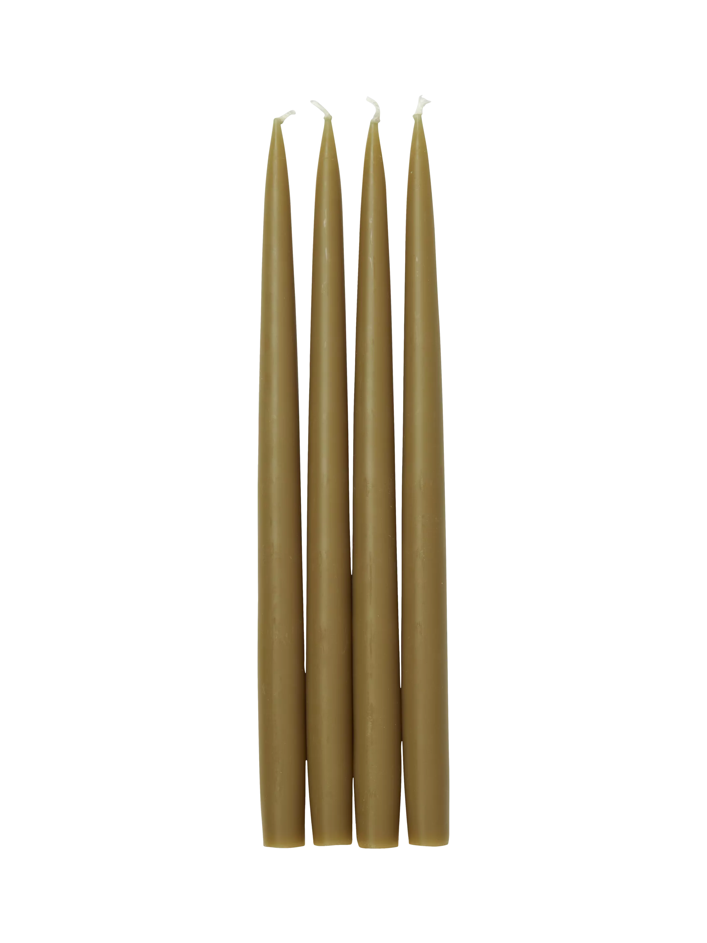Neptune olive dinner candles pack of 4, UK version