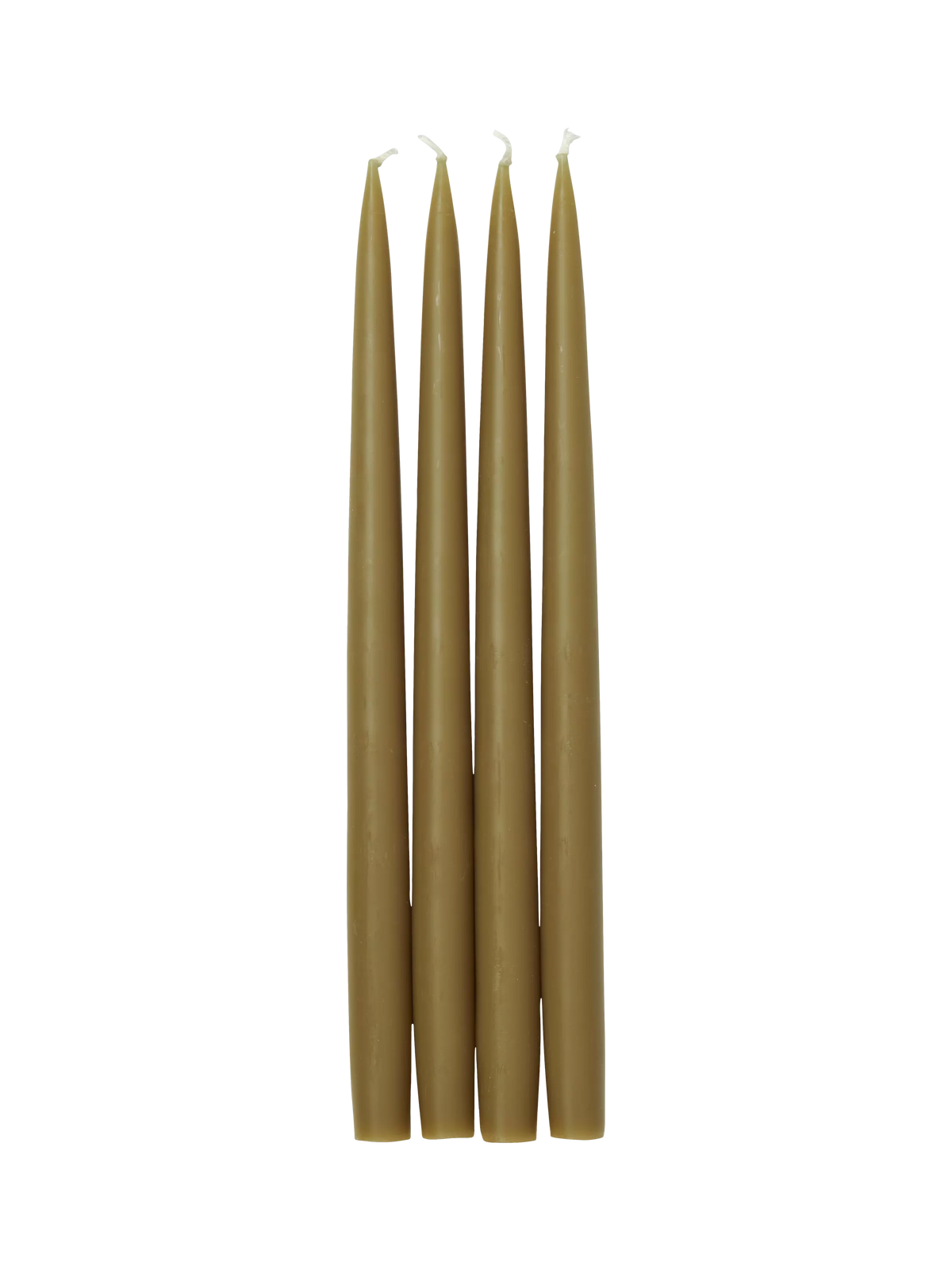 Neptune olive dinner candles pack of 4, UK version