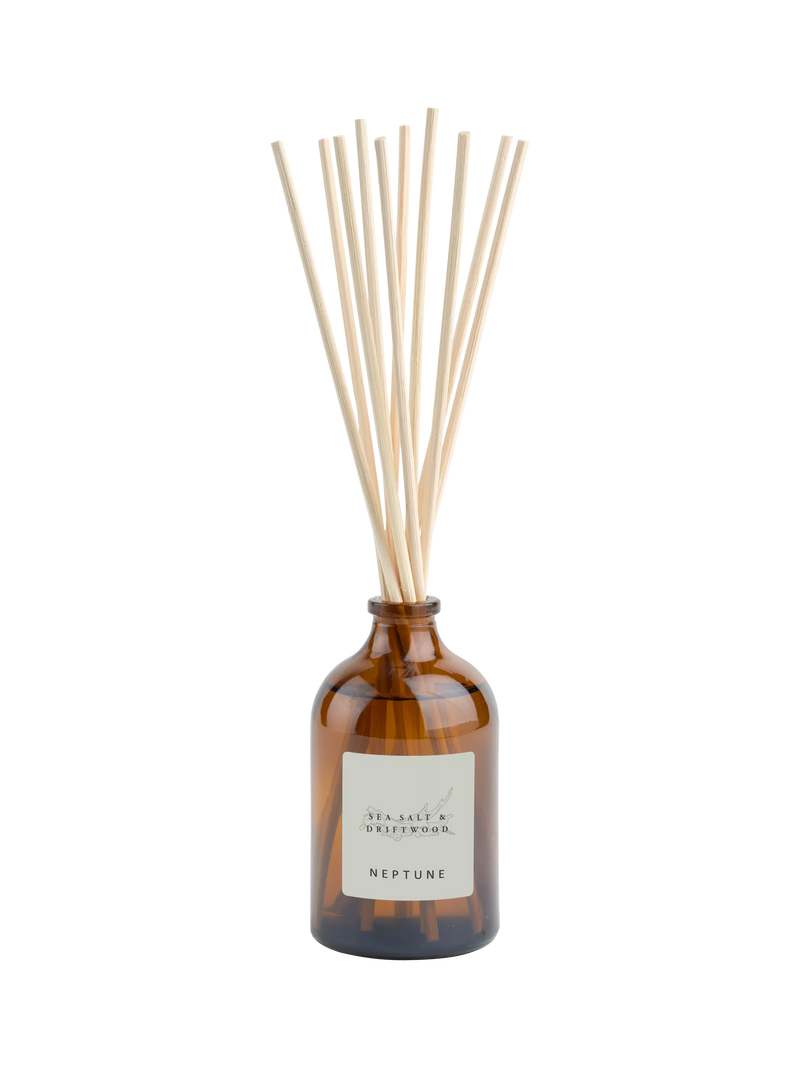 Neptune Sea Salt and Driftwood reed diffuser 100ml, imported from the UK