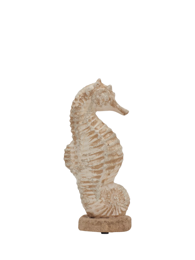 Neptune small terracotta seahorse ornament 31cm (British brand)