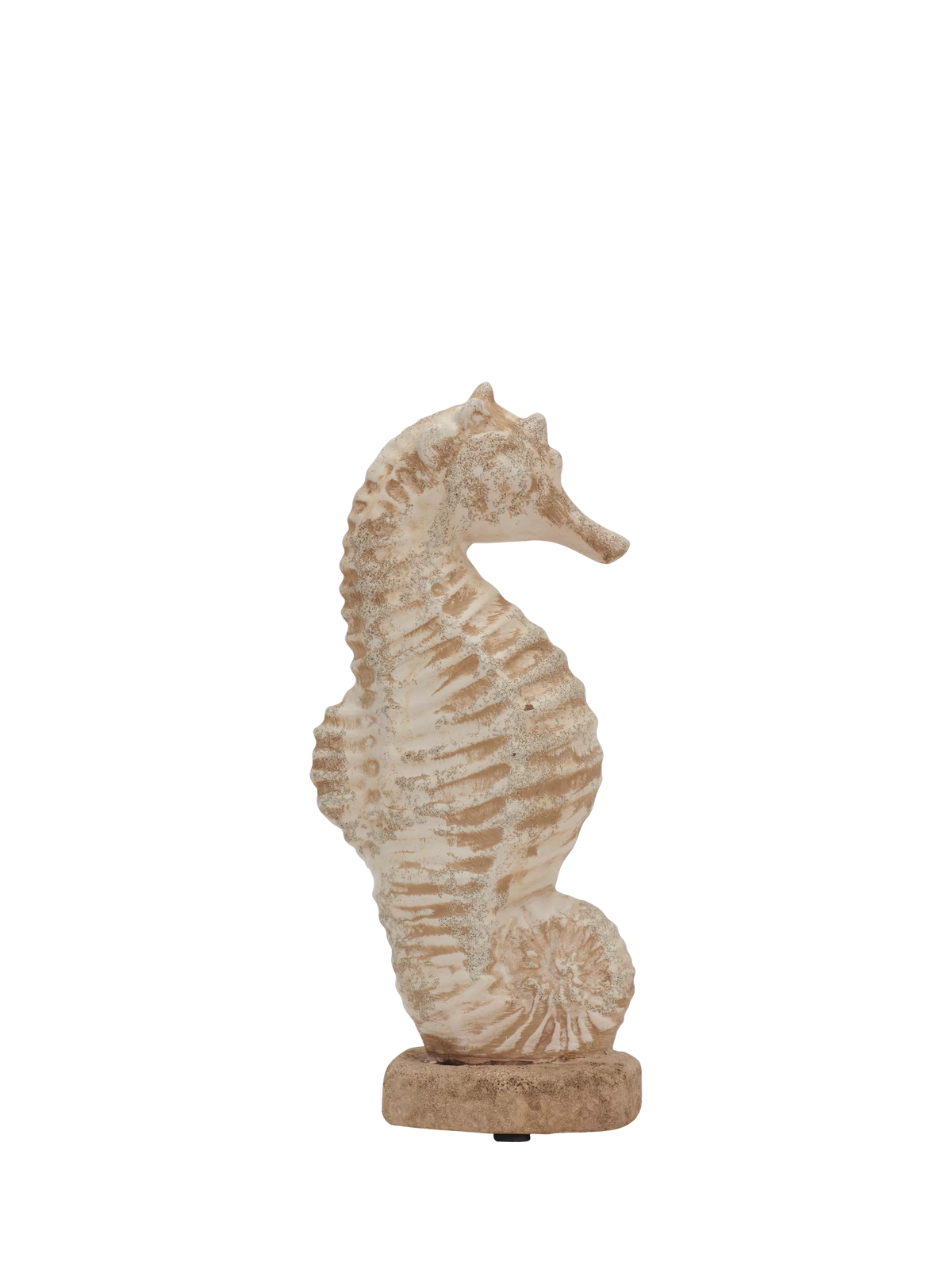 Neptune small terracotta seahorse ornament 31cm (British brand)
