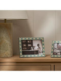 Neptune blue wood photo frame 5x7 inches, imported from the UK