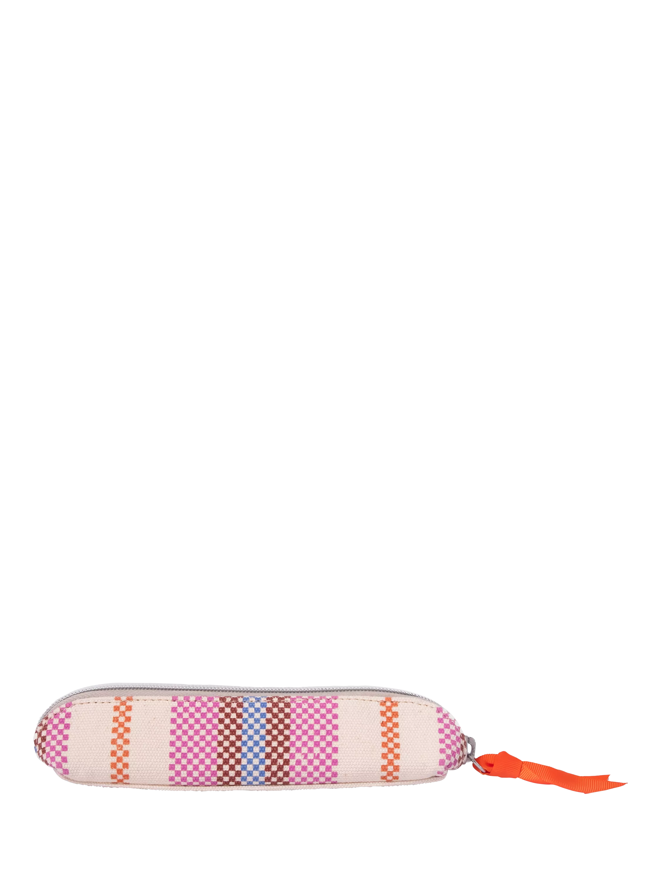 Caroline Gardner checkerboard slim pencil case check stripe - British product