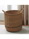Neptune Redford large round woven seagrass basket, imported from the UK