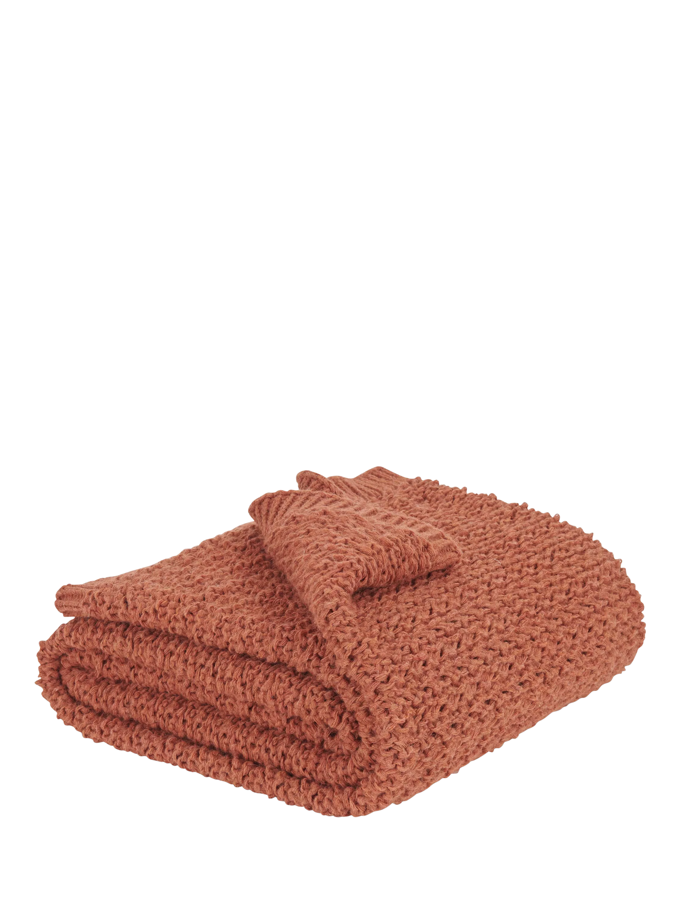 Neptune Hetton throw in Rust 140x200cm - British product