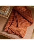Neptune Hetton throw in Rust 140x200cm - British product