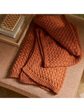 Neptune Hetton throw in Rust 140x200cm - British product