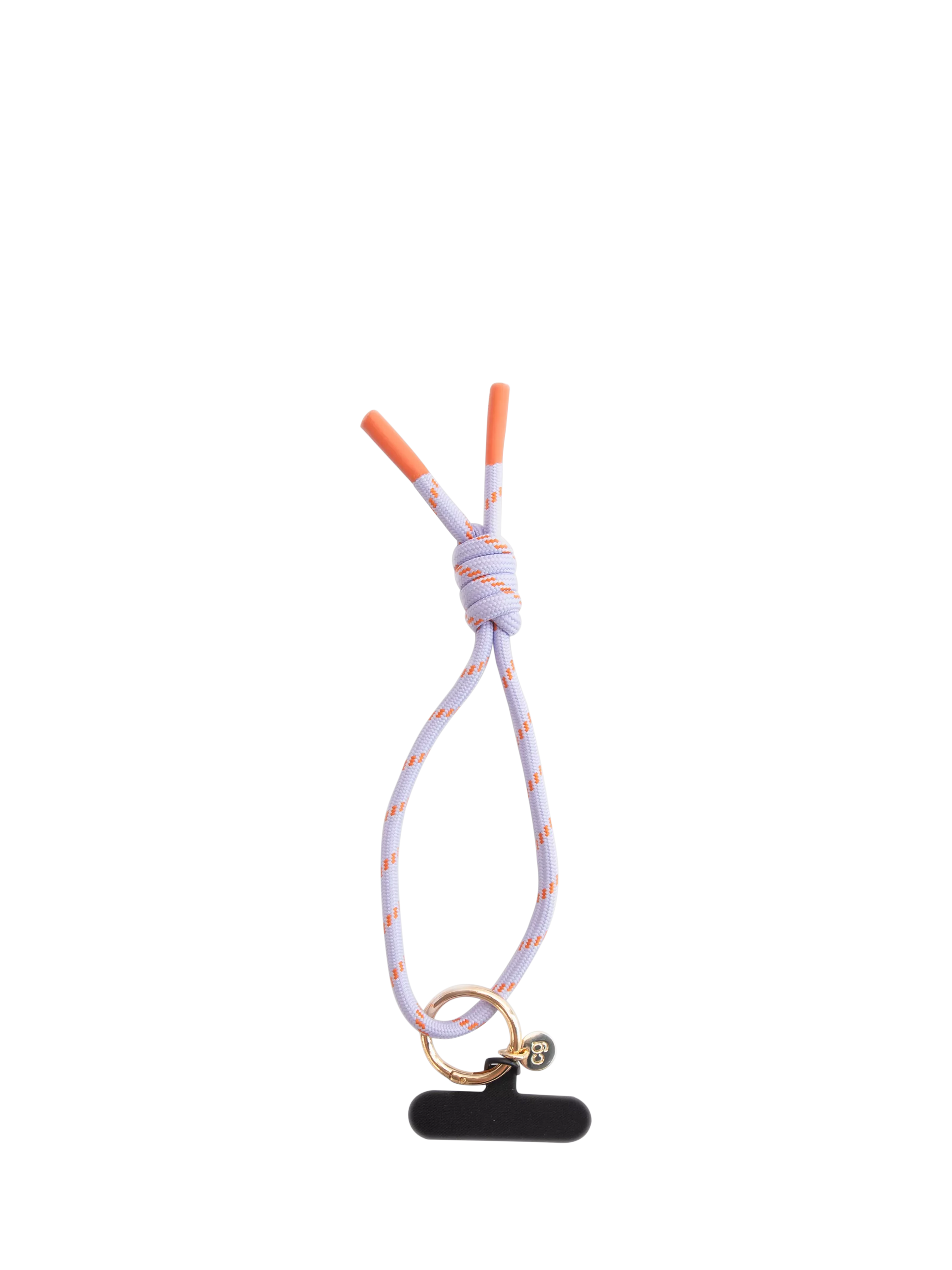 Caroline Gardner cord phone strap lilac orange (British brand)