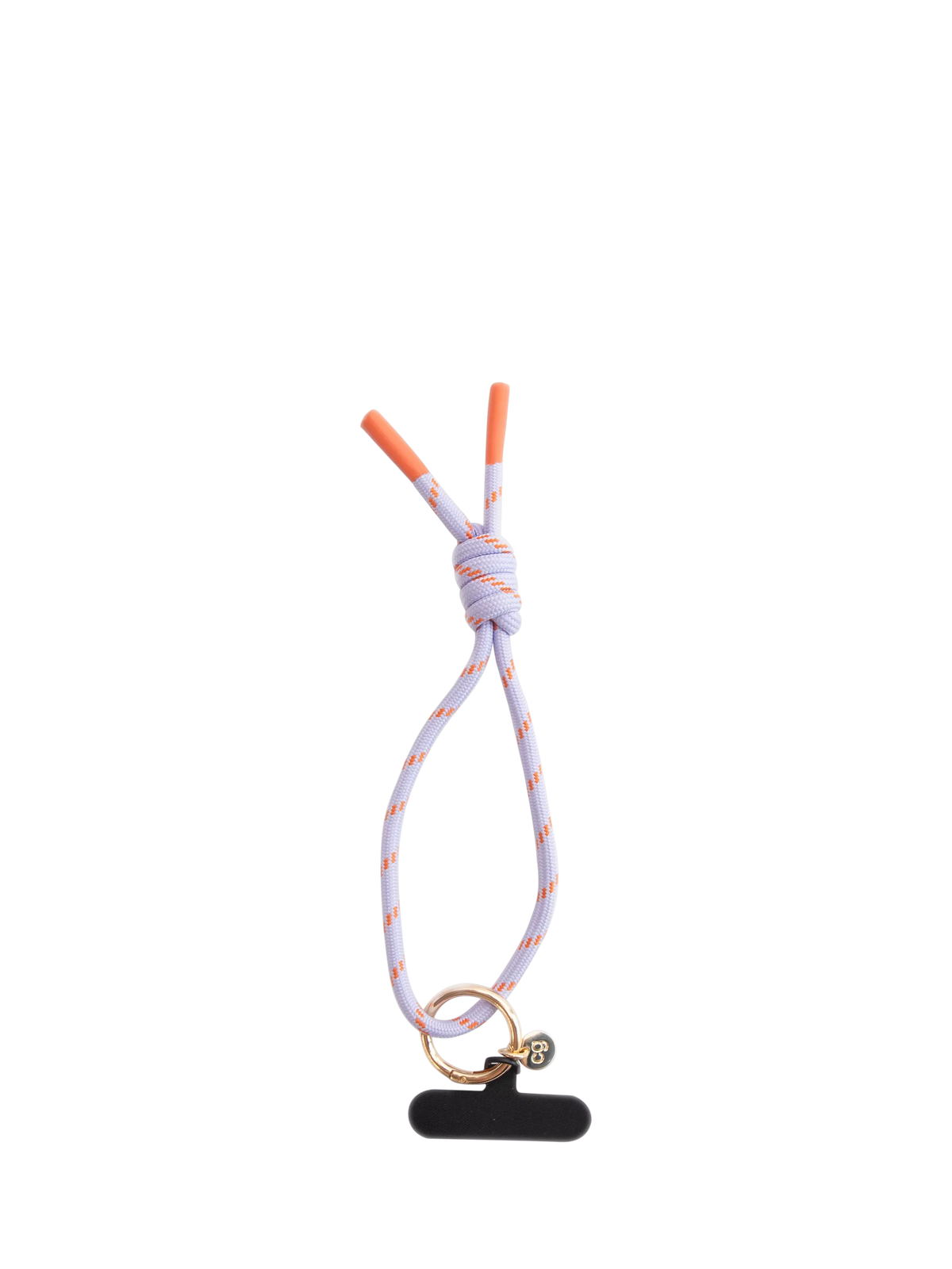 Caroline Gardner cord phone strap lilac orange (British brand)