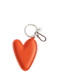 Caroline Gardner orange heart bag charm (British brand)