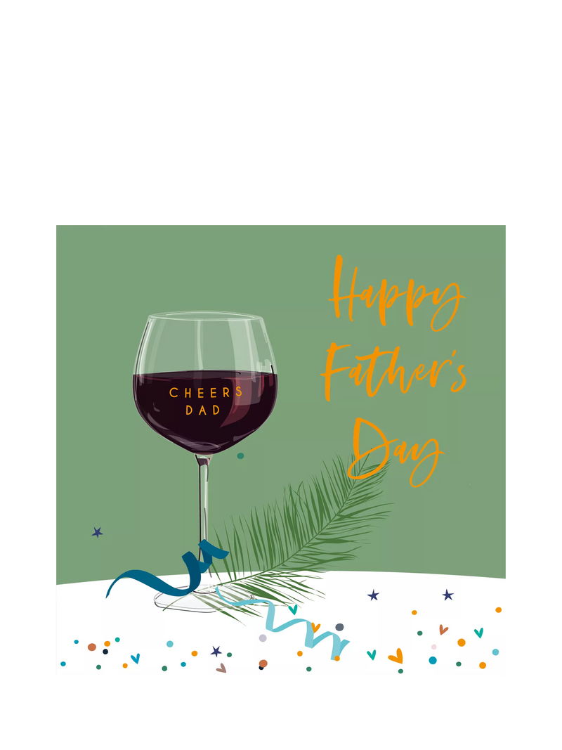 Belly Button Designs red wine Father's Day card - British product