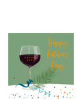Belly Button Designs red wine Father's Day card - British product