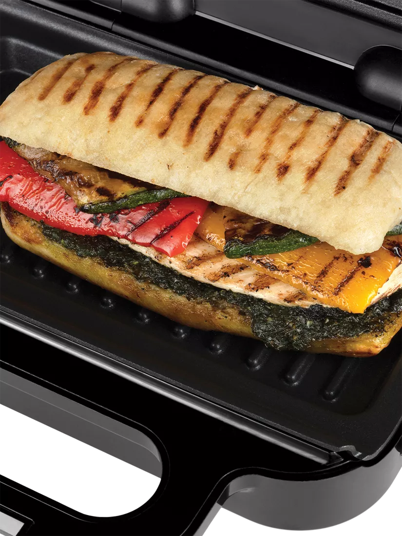 Russell Hobbs 3-in-1 sandwich panini waffle maker black silver - British product