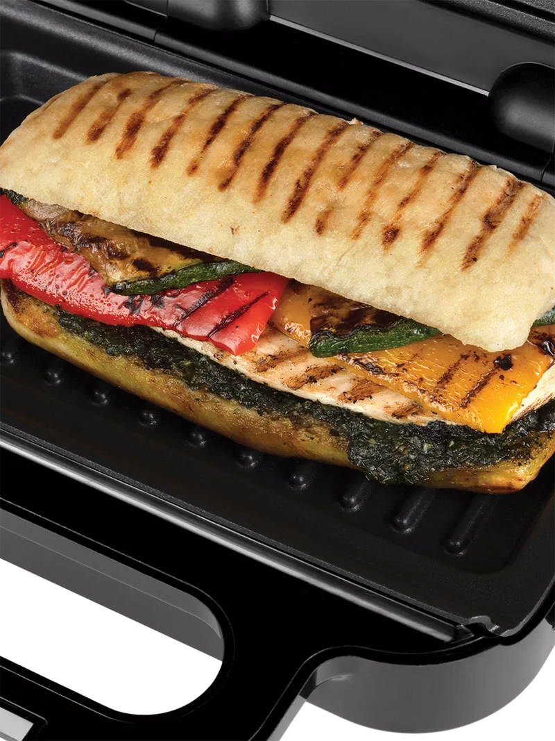 Russell Hobbs 3-in-1 sandwich panini waffle maker black silver - British product